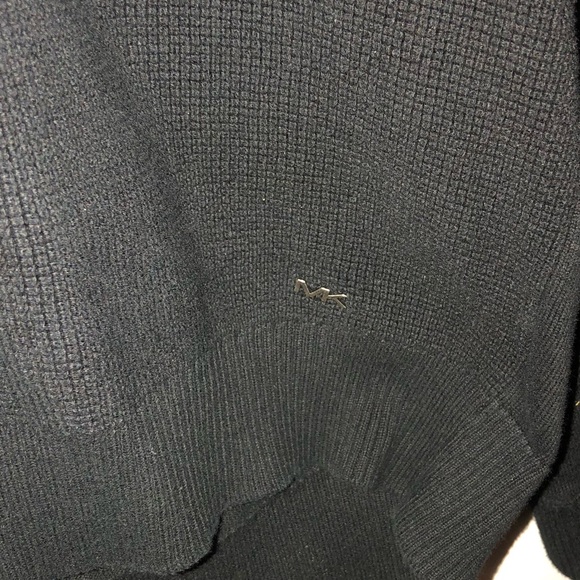 Black, Quarter Zip Michael Kors Sweater - Picture 2 of 3